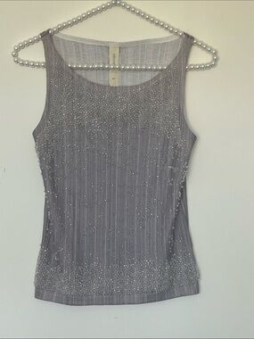 TROSMAN BEADED SLEEVELESS BLOUSE